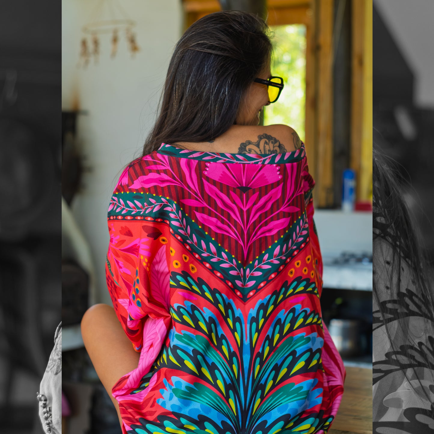 Poleron Cuello Ancho Palmera