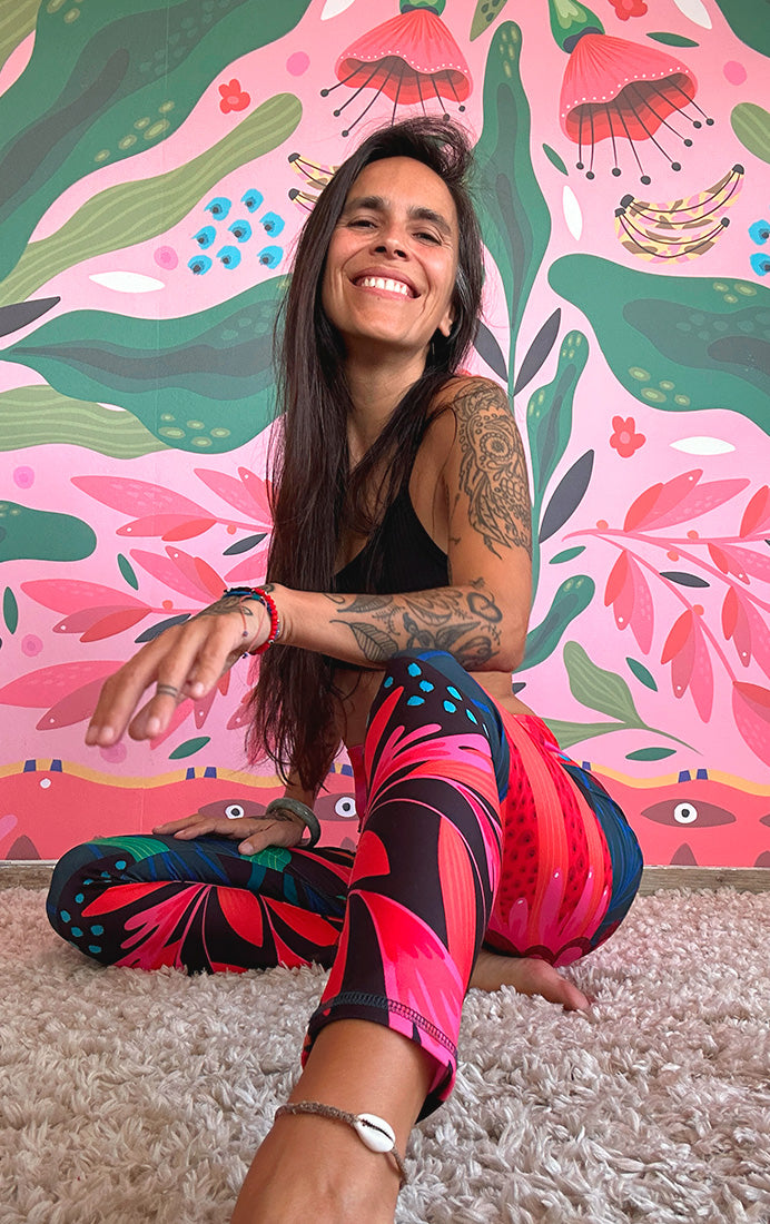 Calzas Ilustradas Estampado Grande