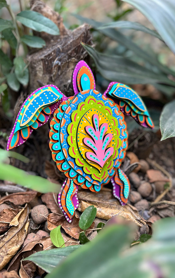 Tortuga Madera 3D