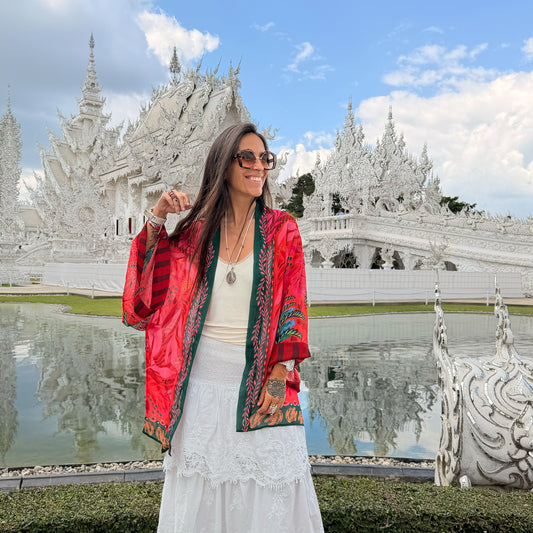 Kimono Gasa Verano Palmera