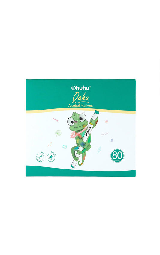 Set 80 Marcadores Alcohol Doble Punta
