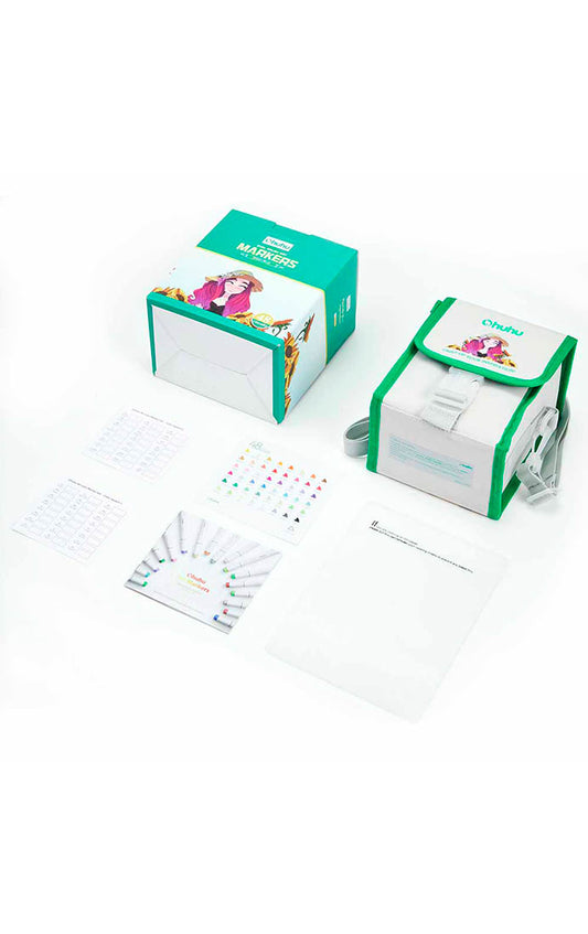 Set 48 Marcadores al Alcohol Doble Punta