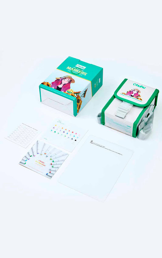 Set 24 Marcadores al Alcohol Doble Punta