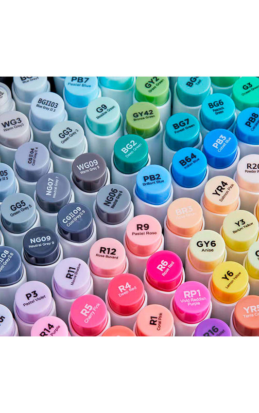 Set 120 Marcadores al Alcohol Doble Punta