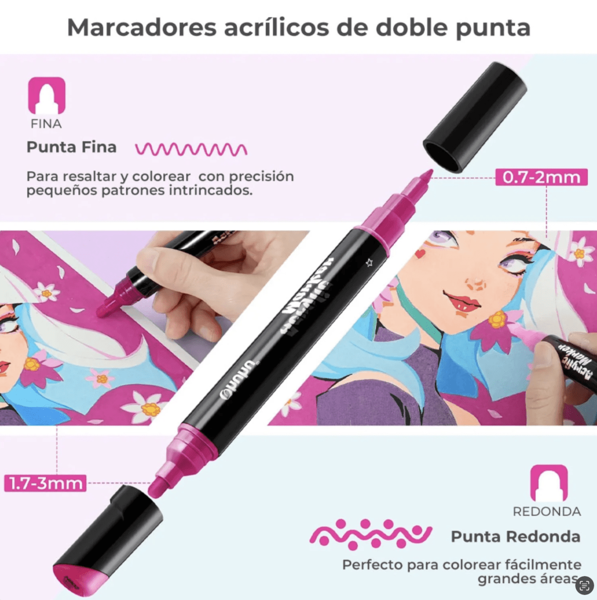 Estuche 30 Lápices Acrílicos