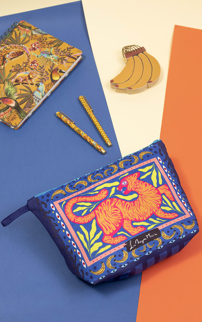Estuche Lápices Tigre Azul