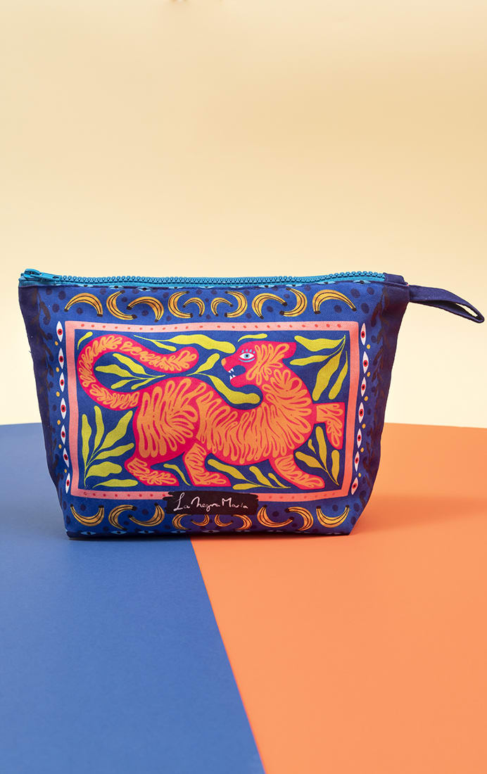 Estuche Lápices Tigre Azul