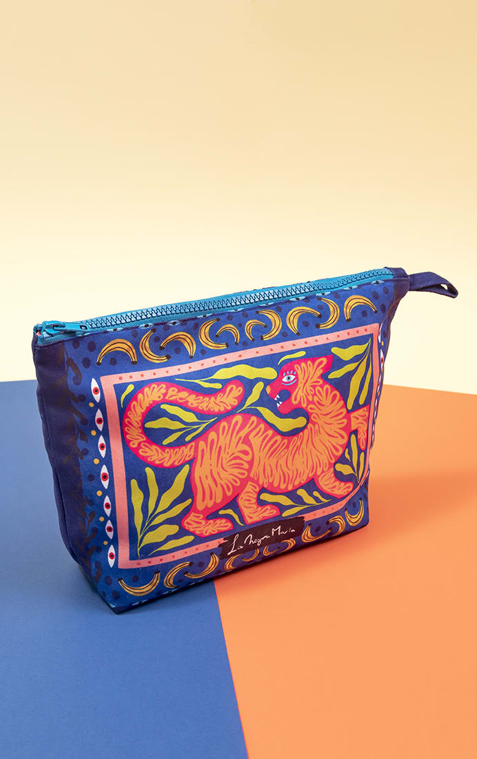 Estuche Lápices Tigre Azul
