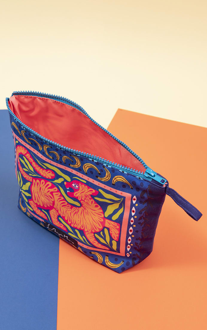 Estuche Lápices Tigre Azul