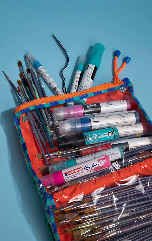 Estuche Doble Atómico Gato Pajarito