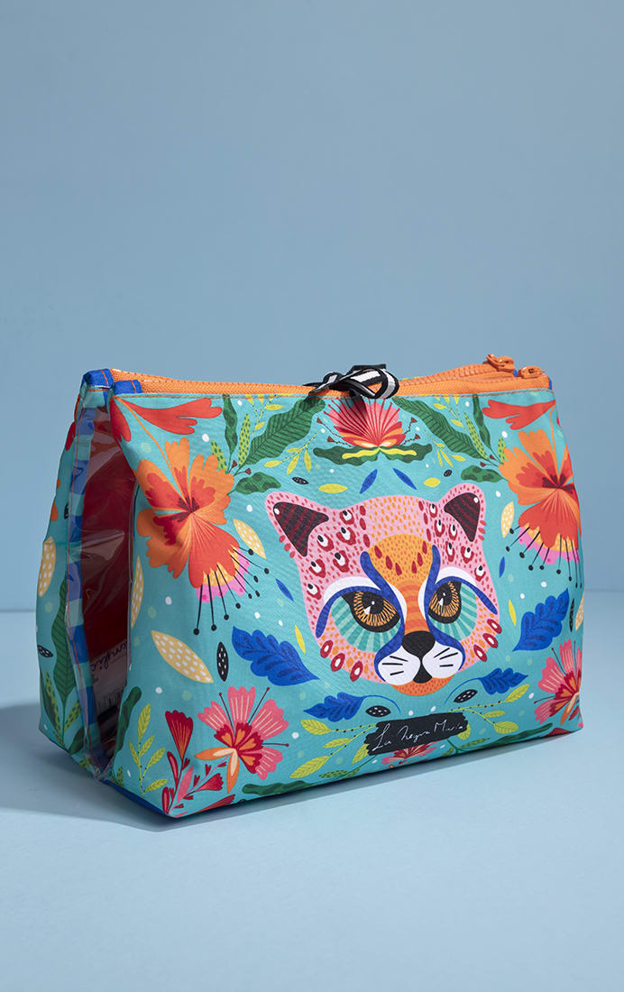 Estuche Doble Atómico Gato Pajarito