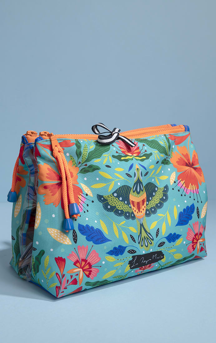 Estuche Doble Atómico Gato Pajarito