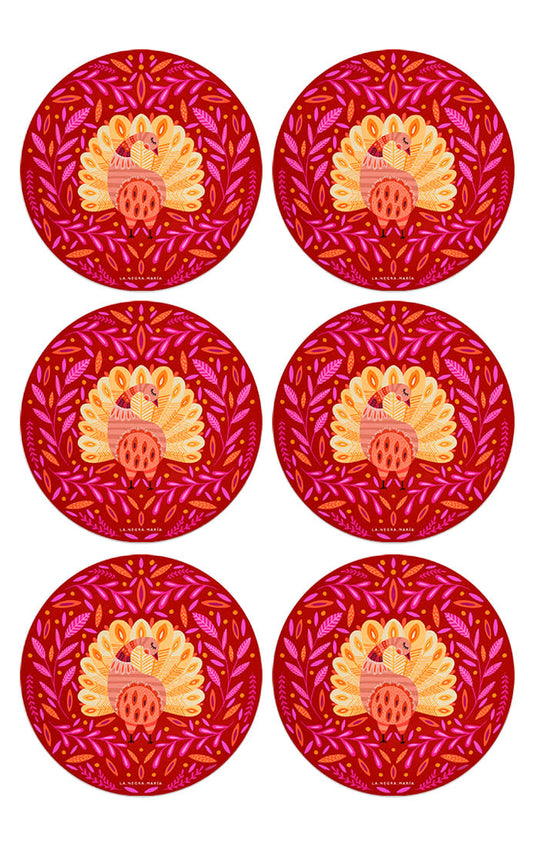 Set 6 Individuales Pájaro