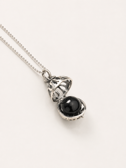 Collar Canasto Onix Negro