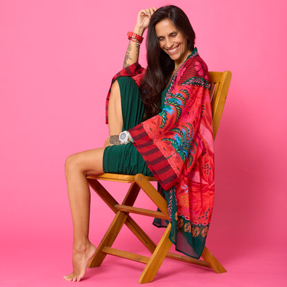 Kimono Gasa Verano Palmera