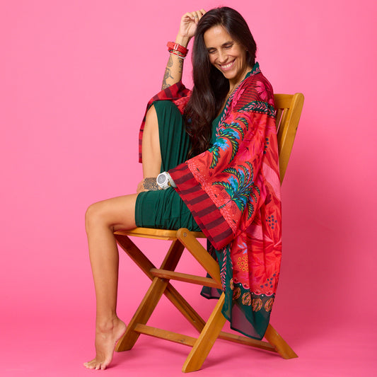 Kimono Gasa Verano Palmera