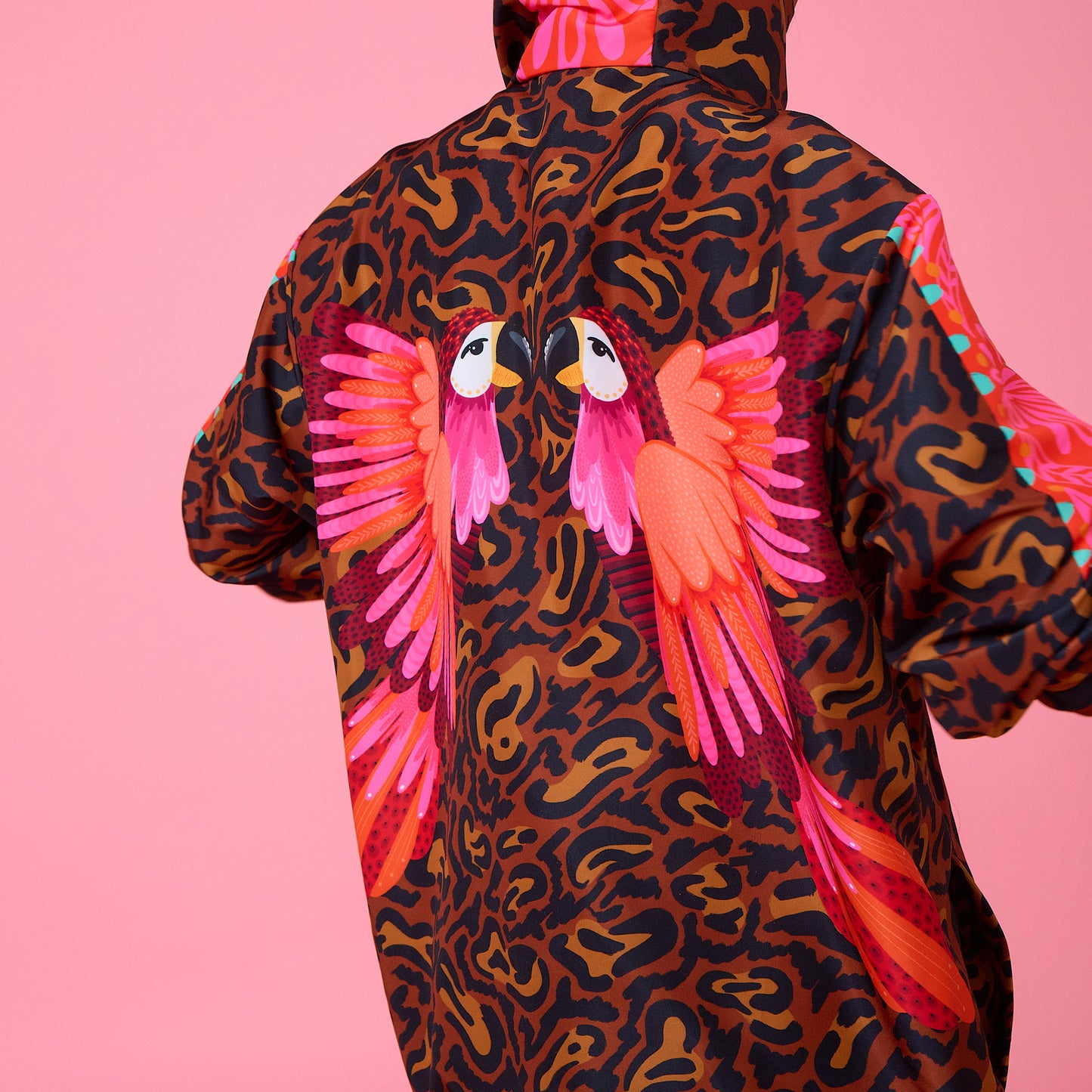 Cortavientos Reversible Animal Print