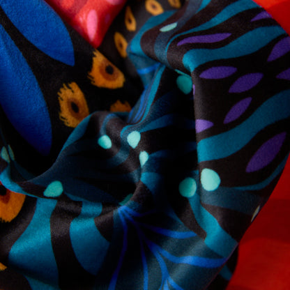 Kimono Terciopelo Primavera Papagayo