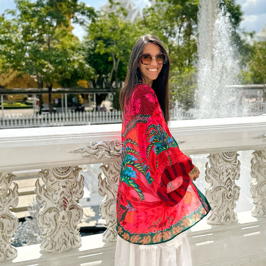 Kimono Gasa Verano Palmera