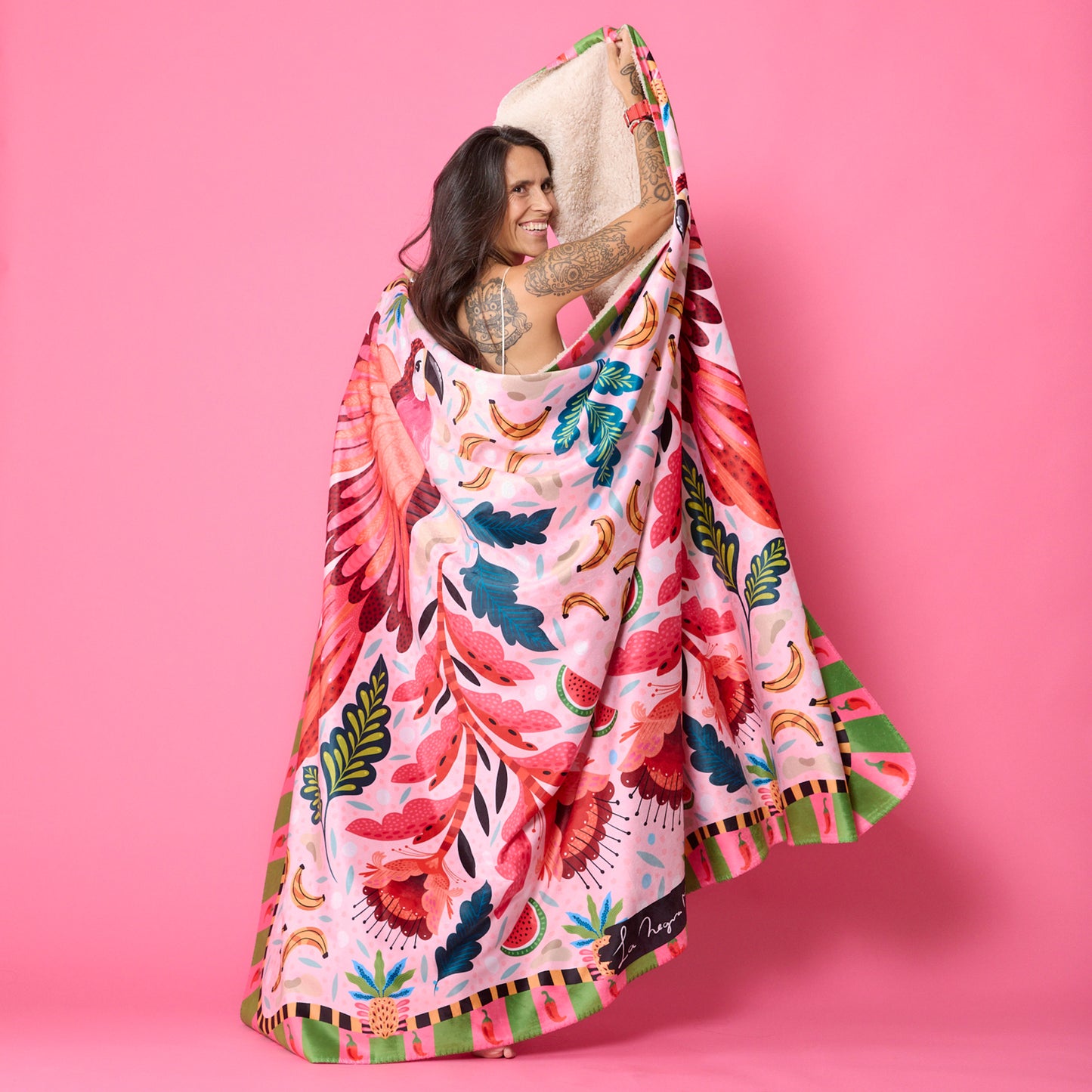 Mantita Papagayo Rosa
