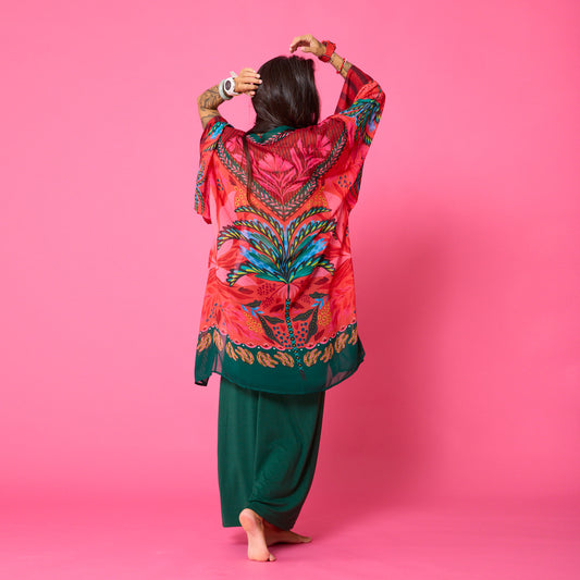 Kimono Gasa Verano Palmera