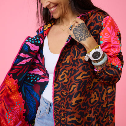 Cortavientos Reversible Animal Print