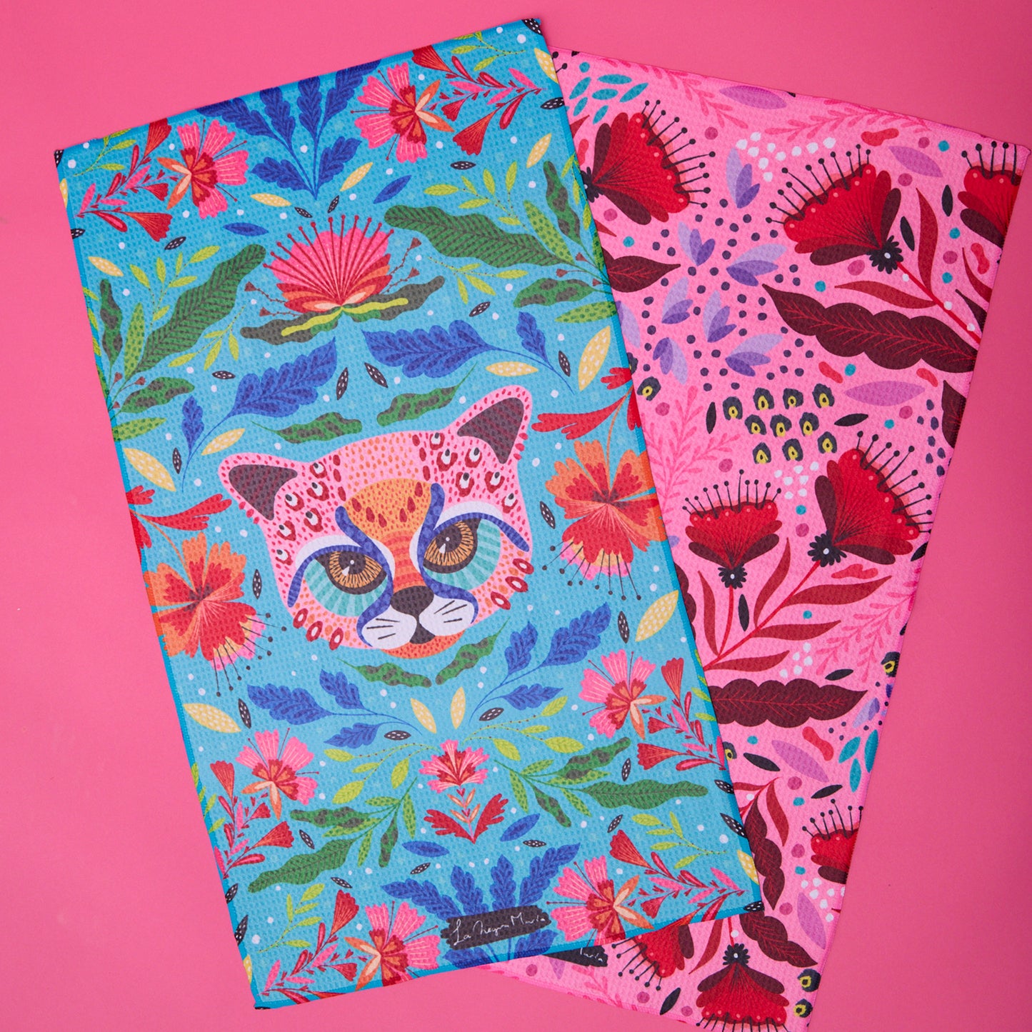 Set Paños Cocina Rosa