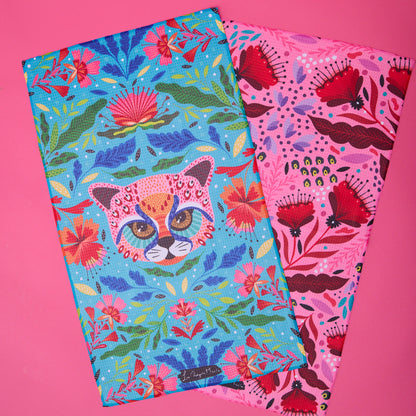 Set Paños Cocina Rosa
