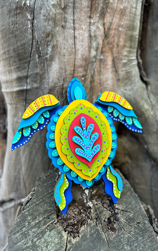 Tortuga Madera 3D
