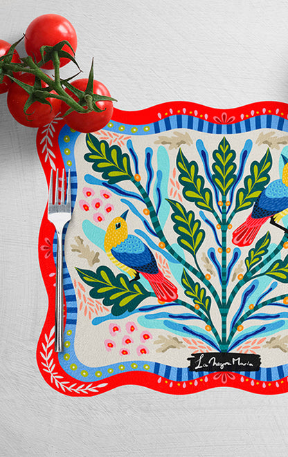 Set 4 Individuales Jardín