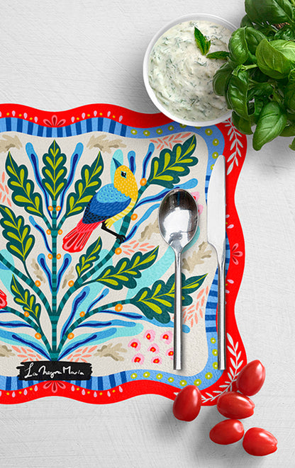 Set 4 Individuales Jardín