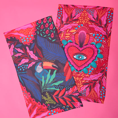 Set Paños Cocina Corazón