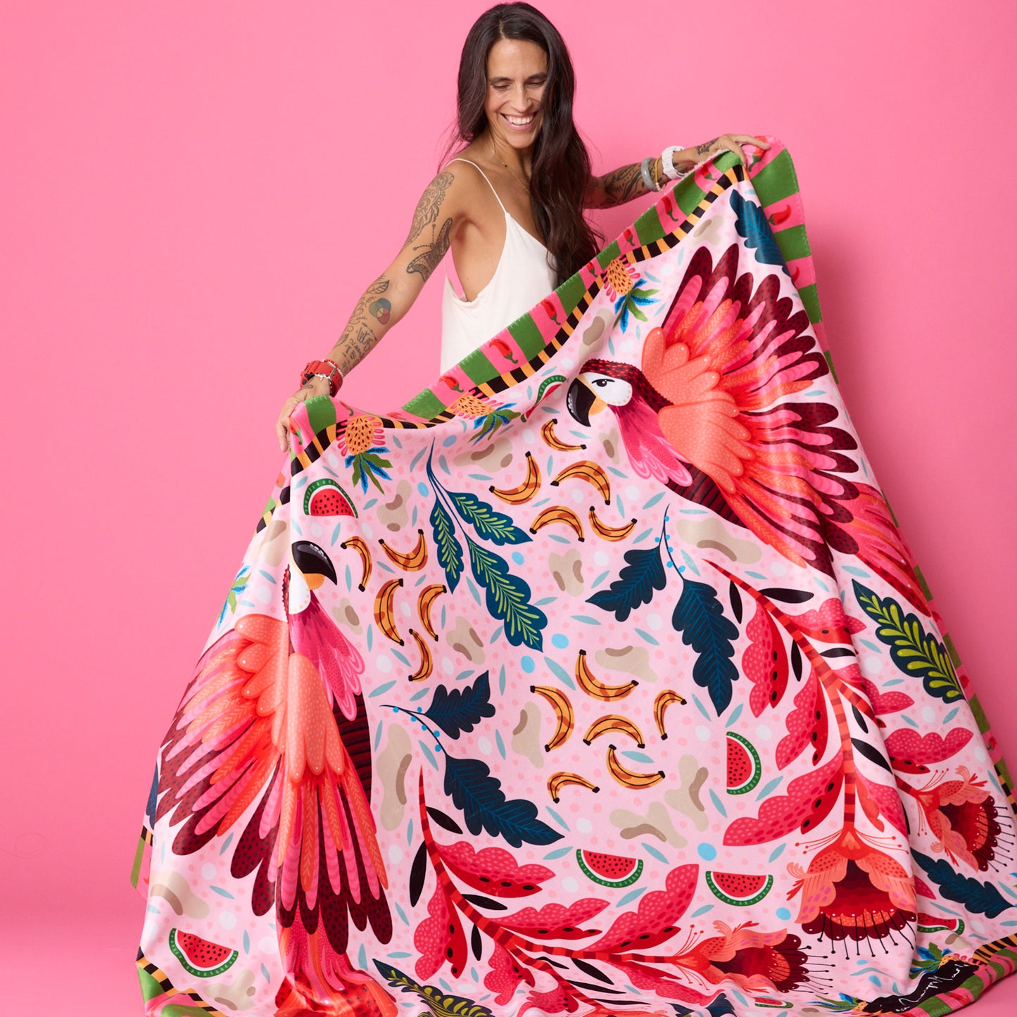 Mantita Papagayo Rosa