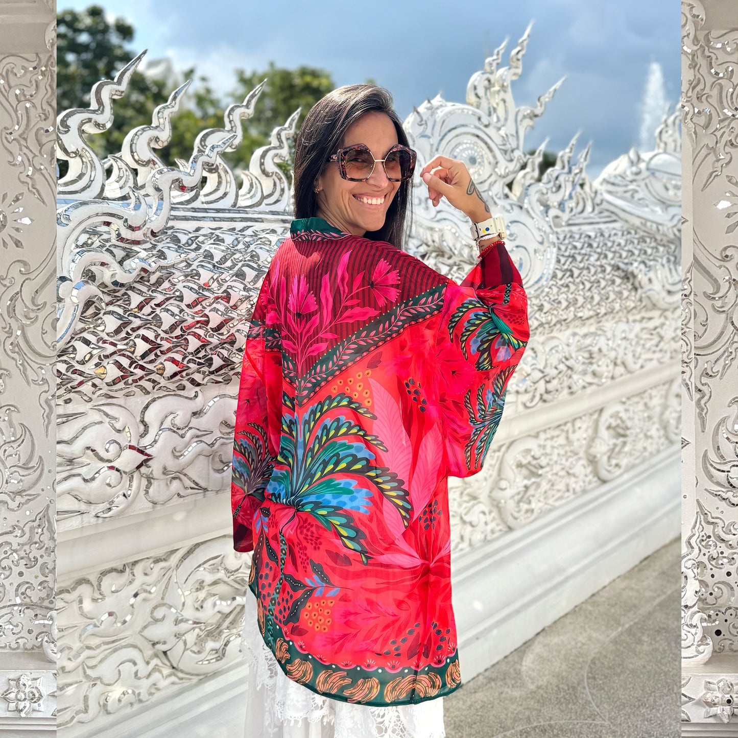 Kimono Gasa Verano Palmera