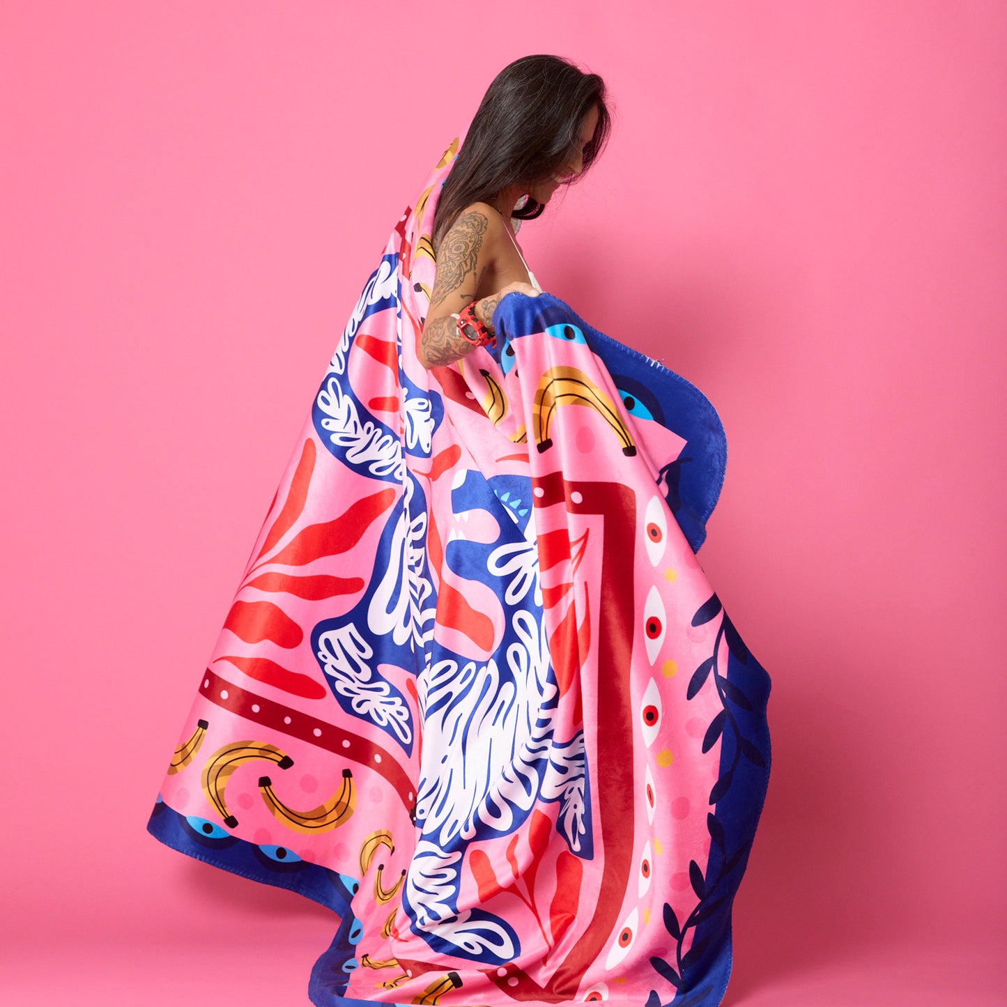 Mantita Tigre Azul