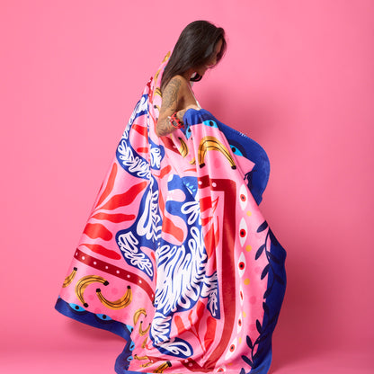 Mantita Tigre Azul