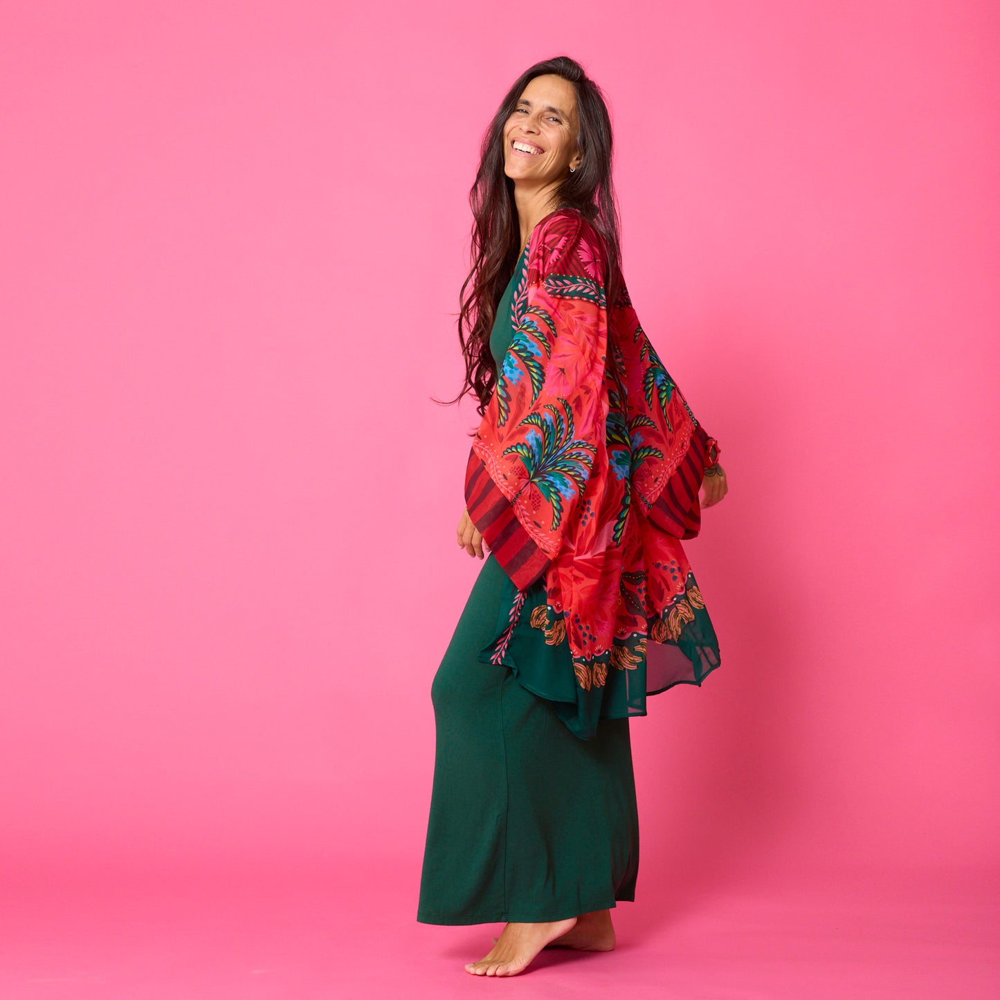 Kimono Gasa Verano Palmera