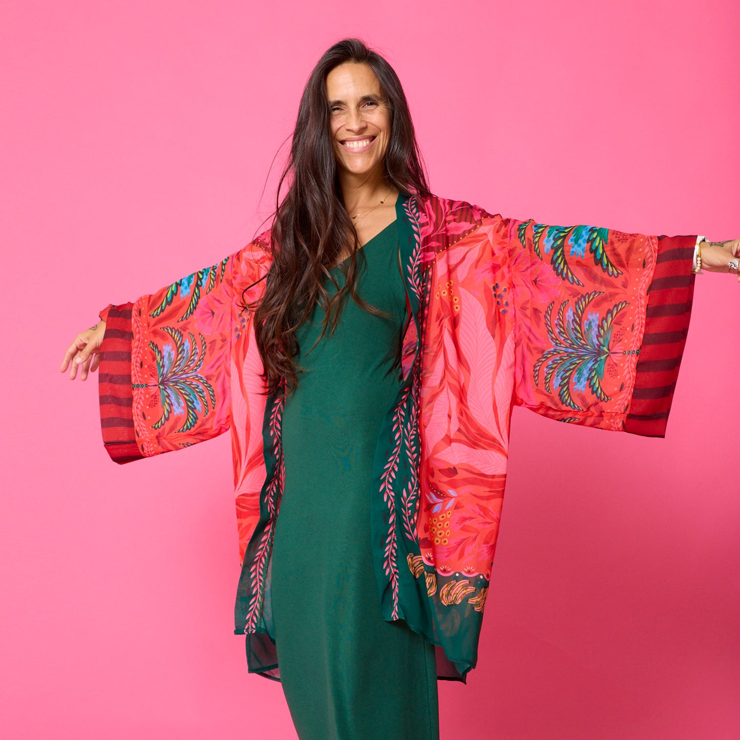 Kimono Gasa Verano Palmera