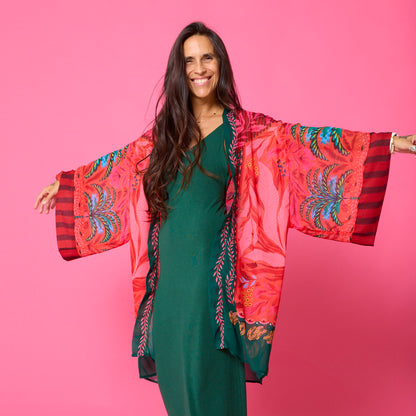Kimono Gasa Verano Palmera