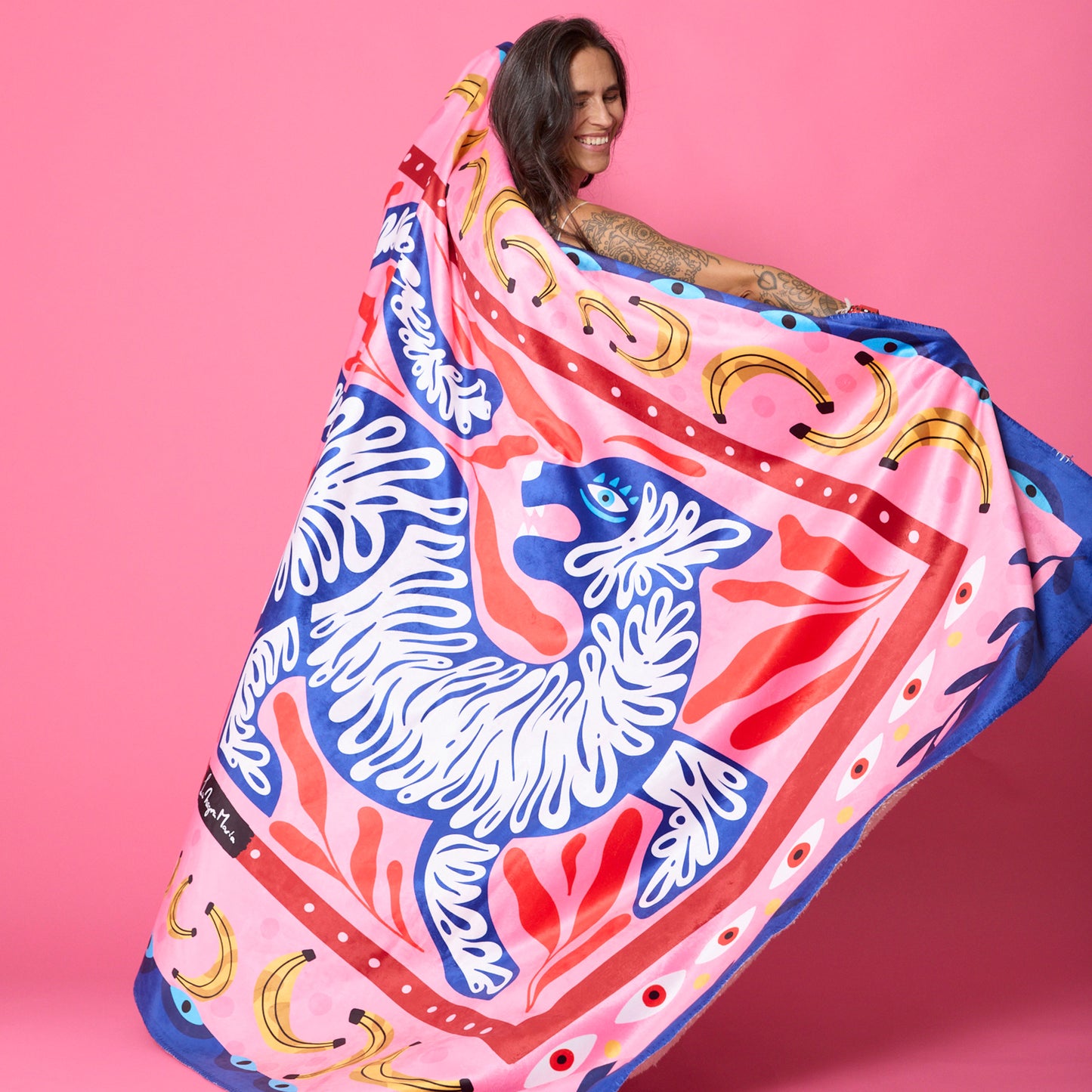 Mantita Tigre Azul