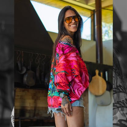 Poleron Cuello Ancho Palmera