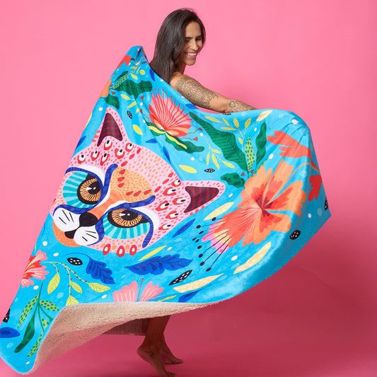 Mantita Gato Rosa