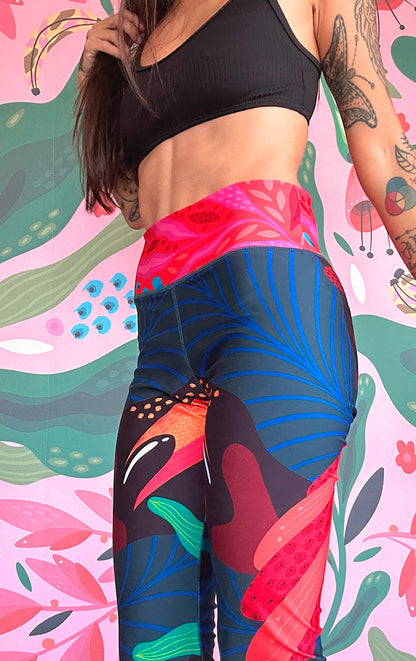Calzas Ilustradas Estampado Grande