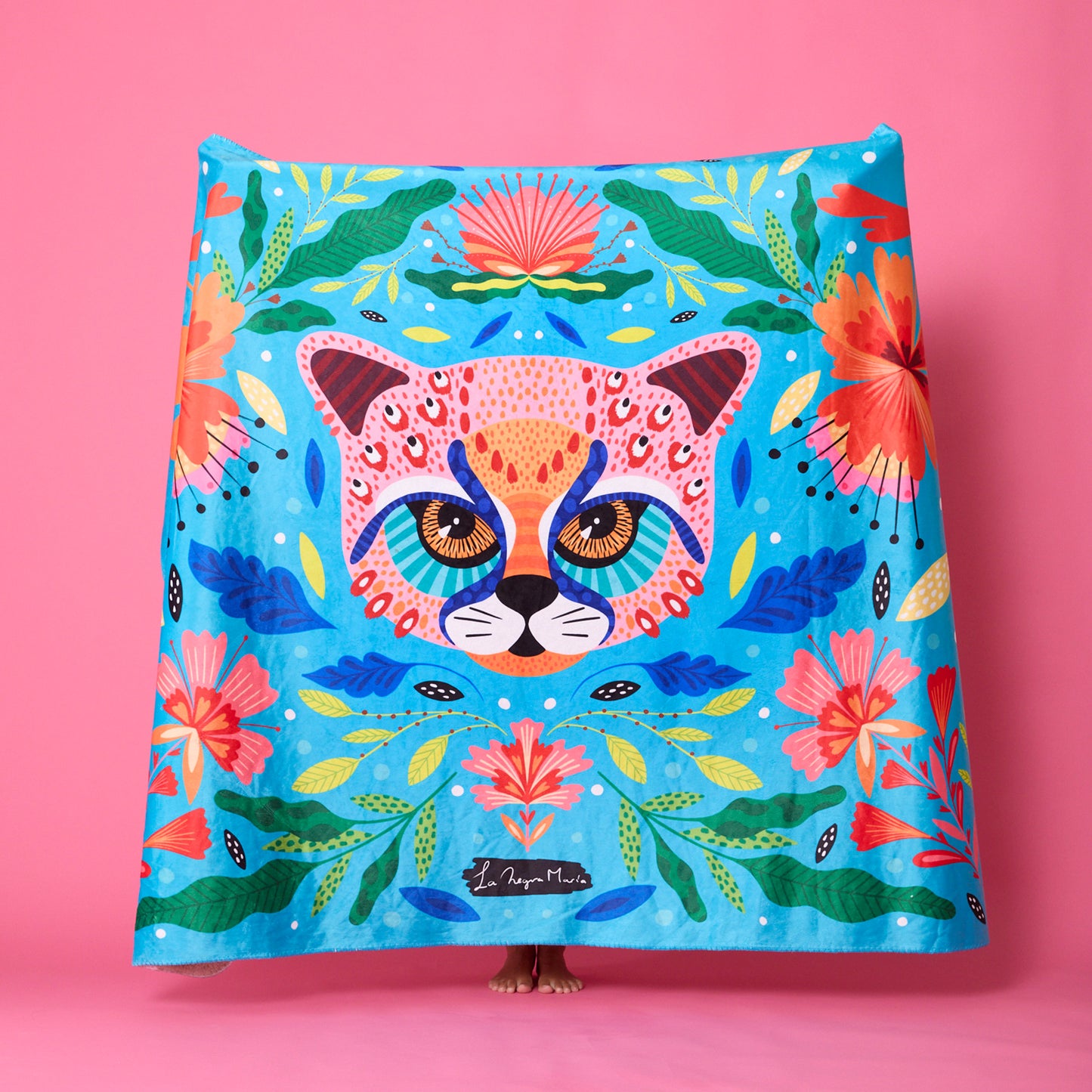 Mantita Gato Rosa