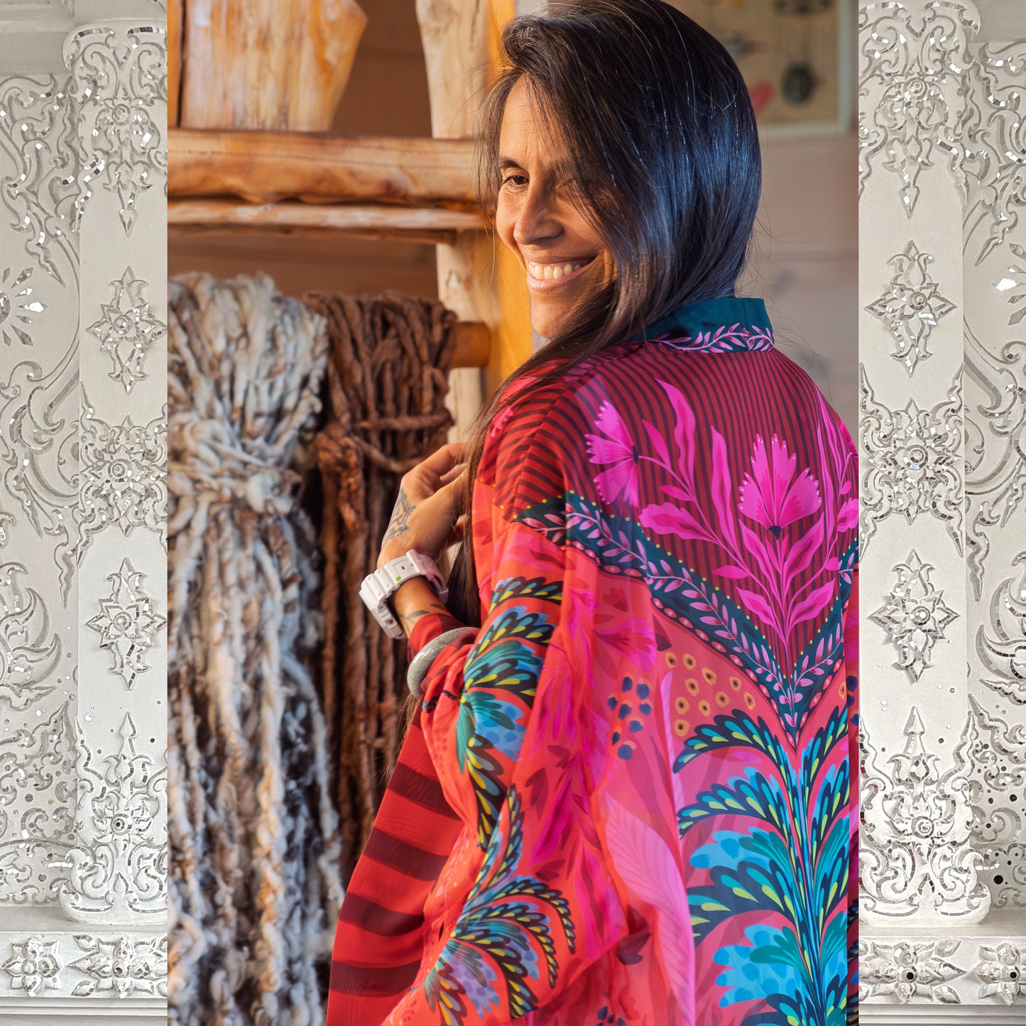 Kimono Gasa Verano Palmera