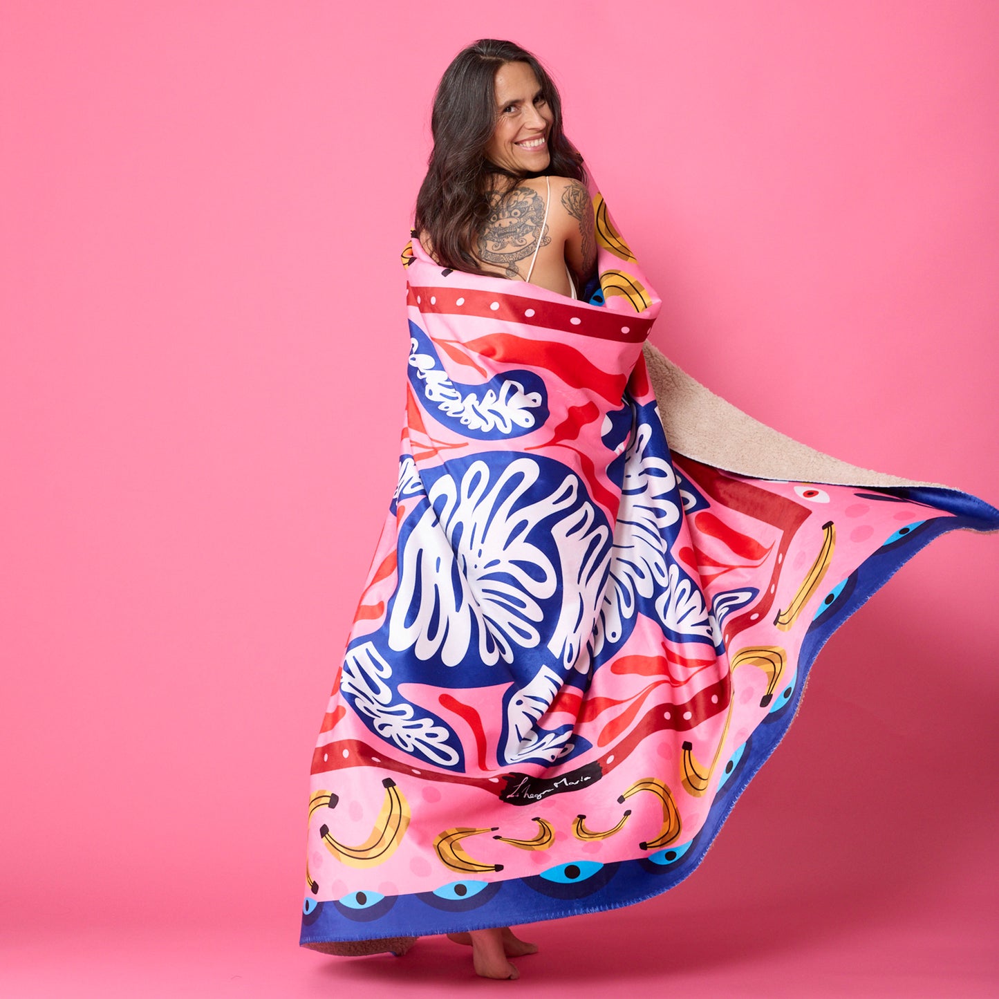 Mantita Tigre Azul