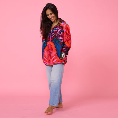 Cortavientos Reversible Animal Print