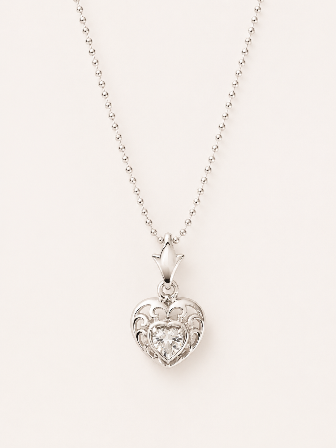 Collar Corazón Brillo