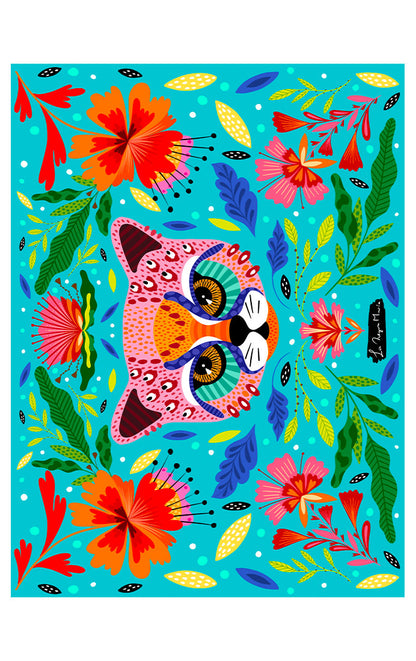 Mantita Gato Rosa