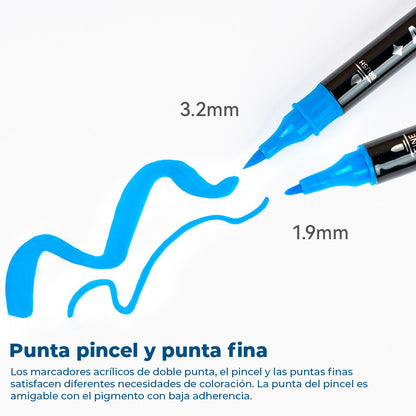 Caja 32 Lápices Acrílicos